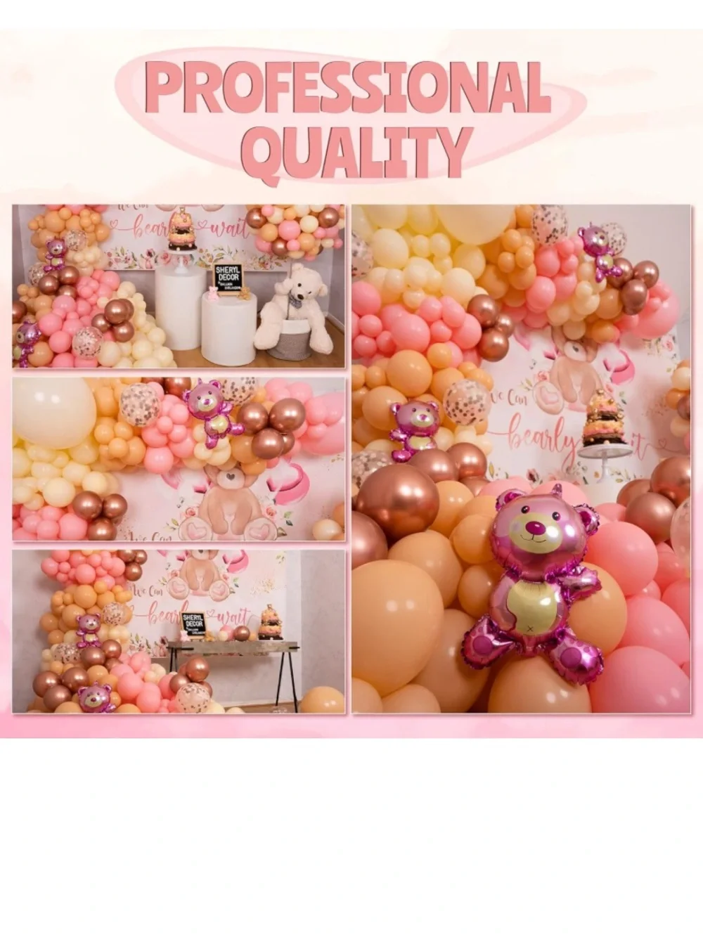 🔥Bundle 4 for $35🔥 Teddy Bear Balloon Garland - blue bear set